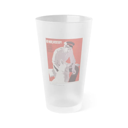 Soviet Era Poster 41 - Frosted Pint Glass 16oz-Go Mug Yourself