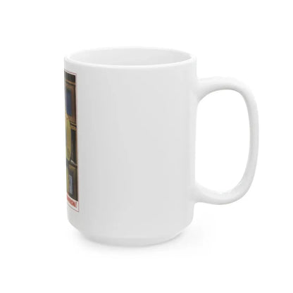 Soviet Era Poster 410 - White Coffee Mug - Go Mug Yourself