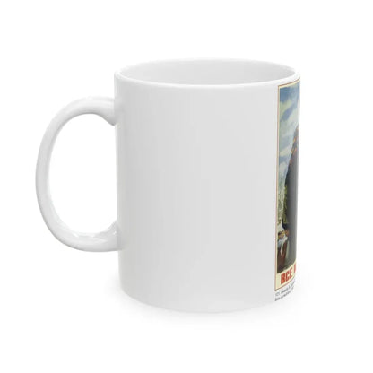 Soviet Era Poster 411 - White Coffee Mug - Go Mug Yourself