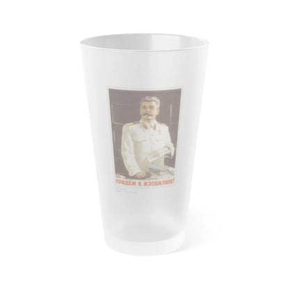 Soviet Era Poster 413 - Frosted Pint Glass 16oz-16oz-Frosted-Go Mug Yourself