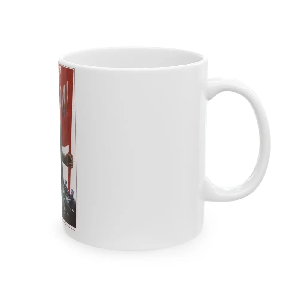 Soviet Era Poster 414 - White Coffee Mug-Go Mug Yourself