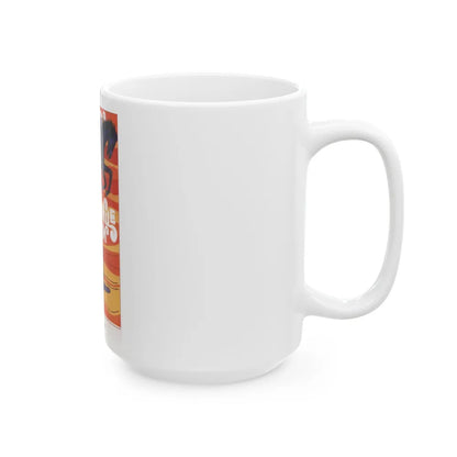 Soviet Era Poster 42 - White Coffee Mug-Go Mug Yourself