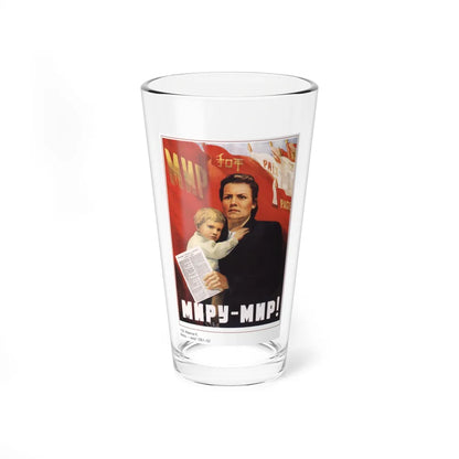 Soviet Era Poster 421 - Pint Glass 16oz-16oz-Go Mug Yourself