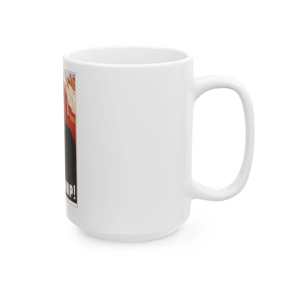 Soviet Era Poster 421 - White Coffee Mug-Go Mug Yourself