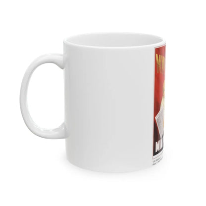 Soviet Era Poster 421 - White Coffee Mug-Go Mug Yourself