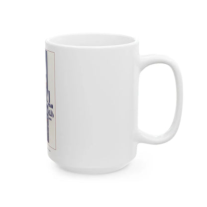 Soviet Era Poster 424 - White Coffee Mug-Go Mug Yourself