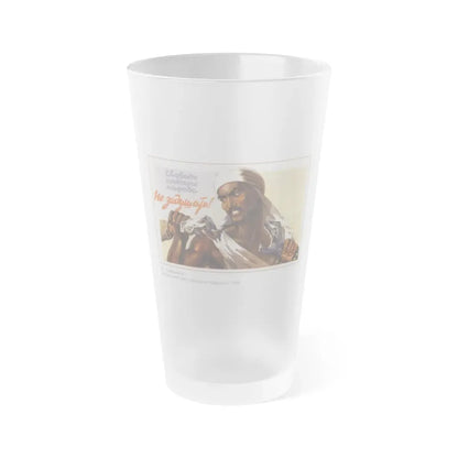 Soviet Era Poster 427 - Frosted Pint Glass 16oz 16oz Frosted - Go Mug Yourself