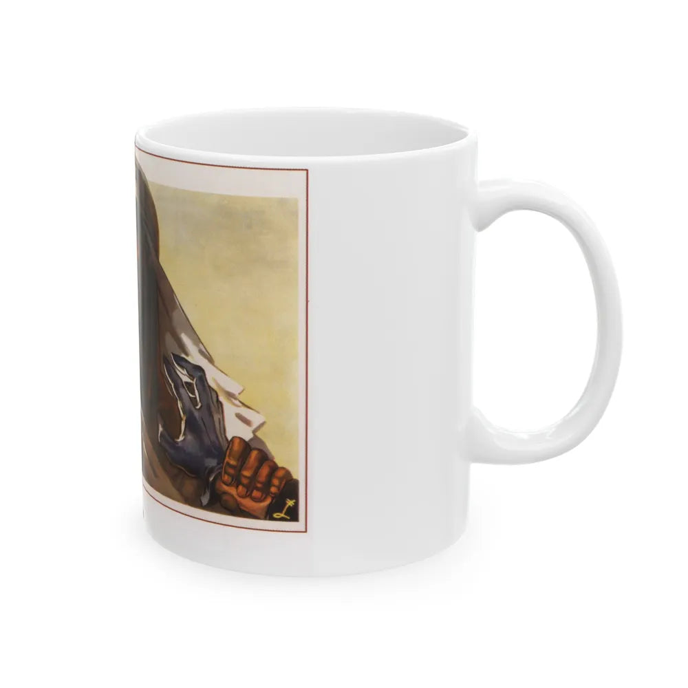 Soviet Era Poster 427 - White Coffee Mug-Go Mug Yourself