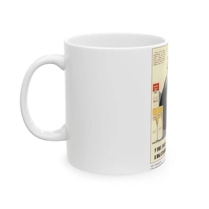 Soviet Era Poster 428 - White Coffee Mug-Go Mug Yourself