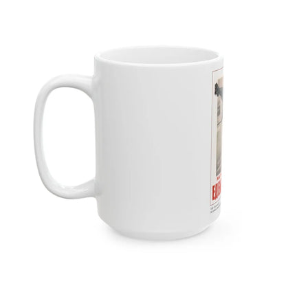 Soviet Era Poster 429 - White Coffee Mug-Go Mug Yourself