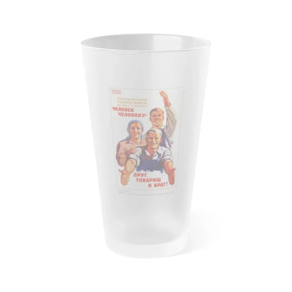 Soviet Era Poster 433 - Frosted Pint Glass 16oz 16oz Frosted - Go Mug Yourself