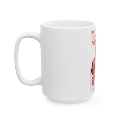 Soviet Era Poster 433 - White Coffee Mug-Go Mug Yourself