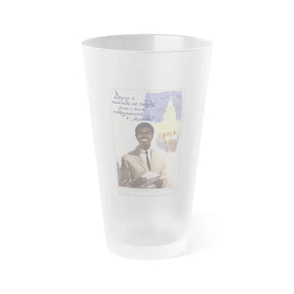 Soviet Era Poster 435 - Frosted Pint Glass 16oz 16oz Frosted - Go Mug Yourself