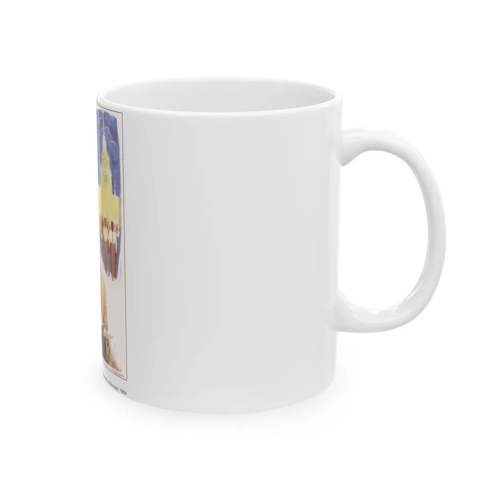 Soviet Era Poster 435 - White Coffee Mug-Go Mug Yourself