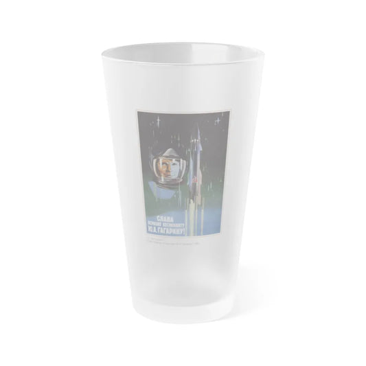 Soviet Era Poster 436 - Frosted Pint Glass 16oz-16oz-Frosted-Go Mug Yourself