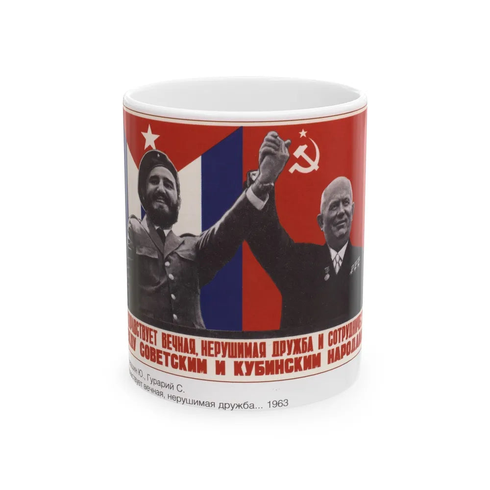 Soviet Era Poster 438 - White Coffee Mug-11oz-Go Mug Yourself