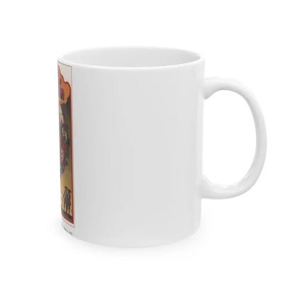 Soviet Era Poster 44 - White Coffee Mug - Go Mug Yourself