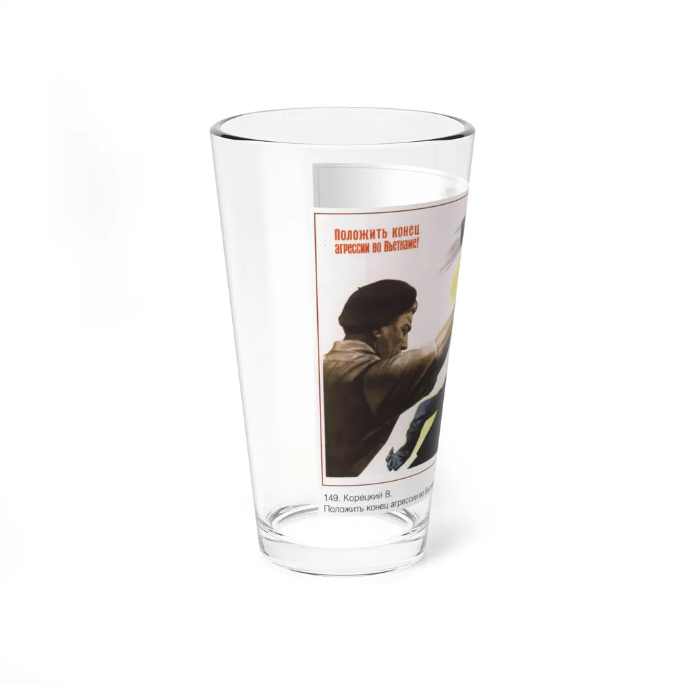 Soviet Era Poster 440 - Pint Glass 16oz-Go Mug Yourself