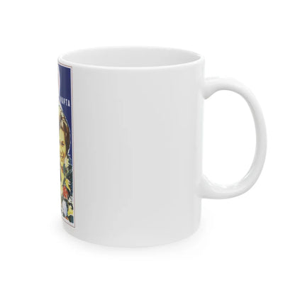 Soviet Era Poster 441 - White Coffee Mug-Go Mug Yourself