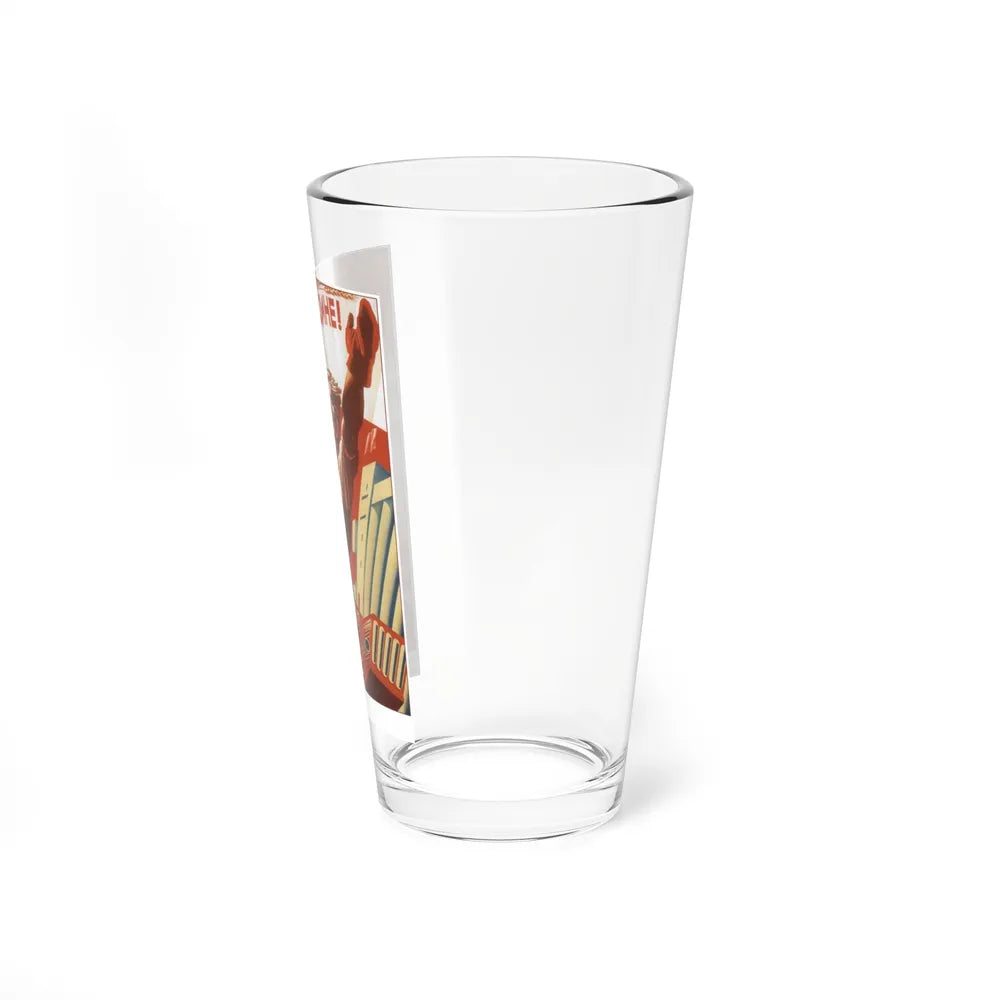 Soviet Era Poster 446 - Pint Glass 16oz-Go Mug Yourself