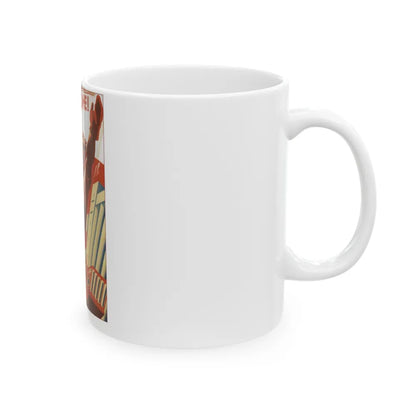 Soviet Era Poster 446 - White Coffee Mug-Go Mug Yourself