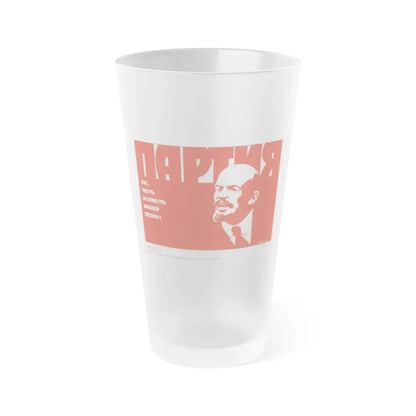 Soviet Era Poster 448 - Frosted Pint Glass 16oz Default Title - Go Mug Yourself