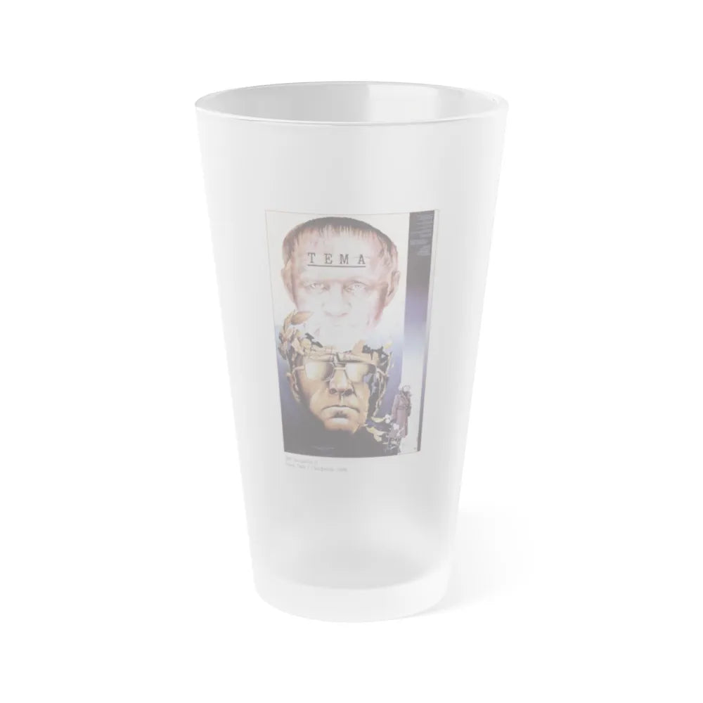 Soviet Era Poster 45 - Frosted Pint Glass 16oz-Go Mug Yourself