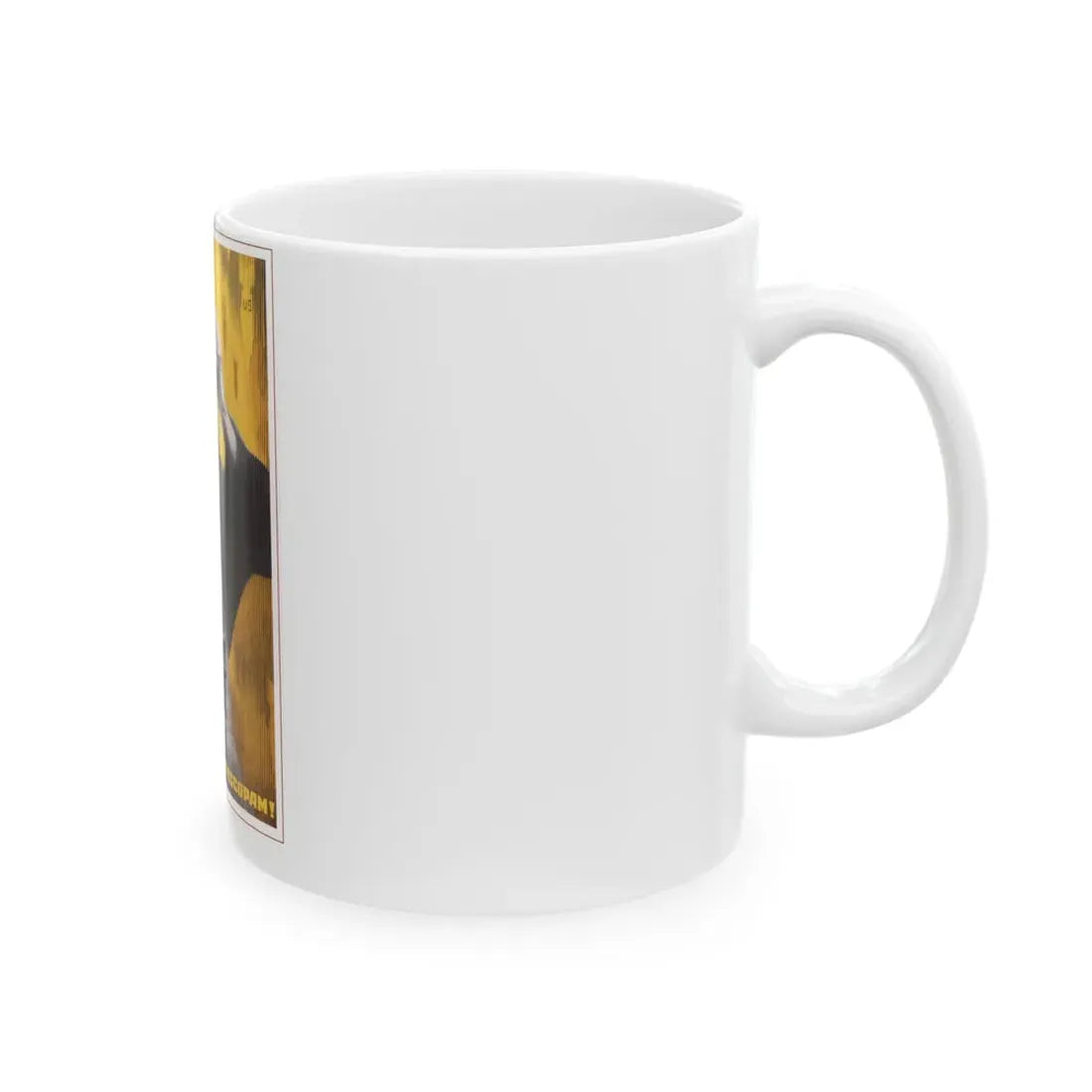 Soviet Era Poster 450 - White Coffee Mug - Go Mug Yourself