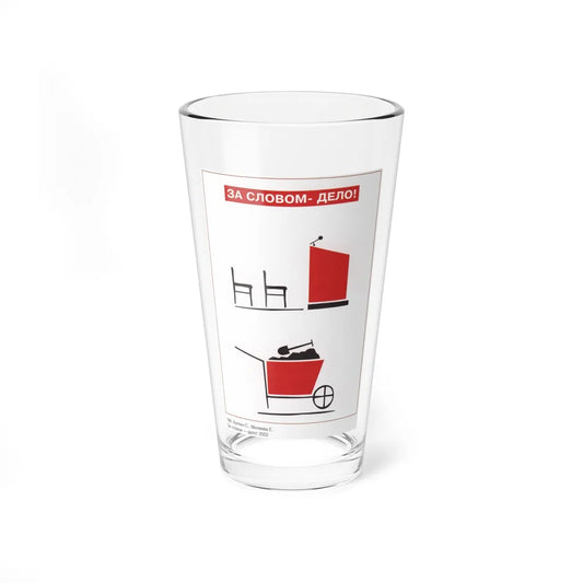 Soviet Era Poster 456 - Pint Glass 16oz-16oz-Go Mug Yourself