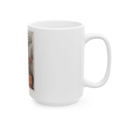 Soviet Era Poster 460 - White Coffee Mug-Go Mug Yourself