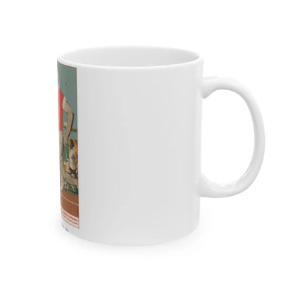 Soviet Era Poster 463 - White Coffee Mug-Go Mug Yourself