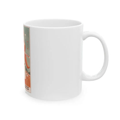 Soviet Era Poster 464 - White Coffee Mug-Go Mug Yourself