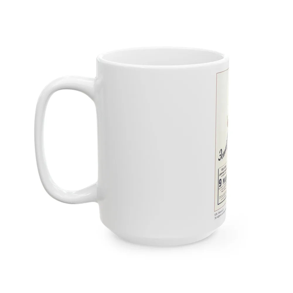 Soviet Era Poster 468 - White Coffee Mug-Go Mug Yourself