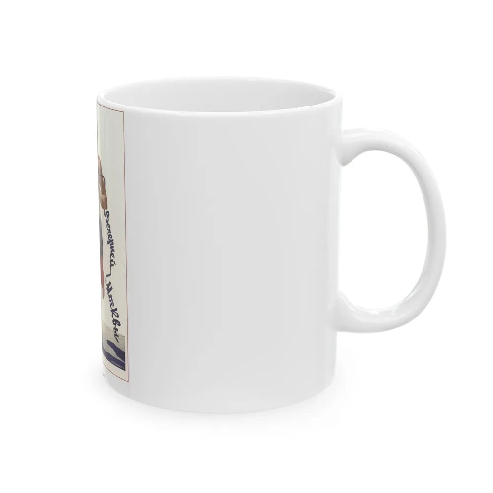 Soviet Era Poster 468 - White Coffee Mug-Go Mug Yourself