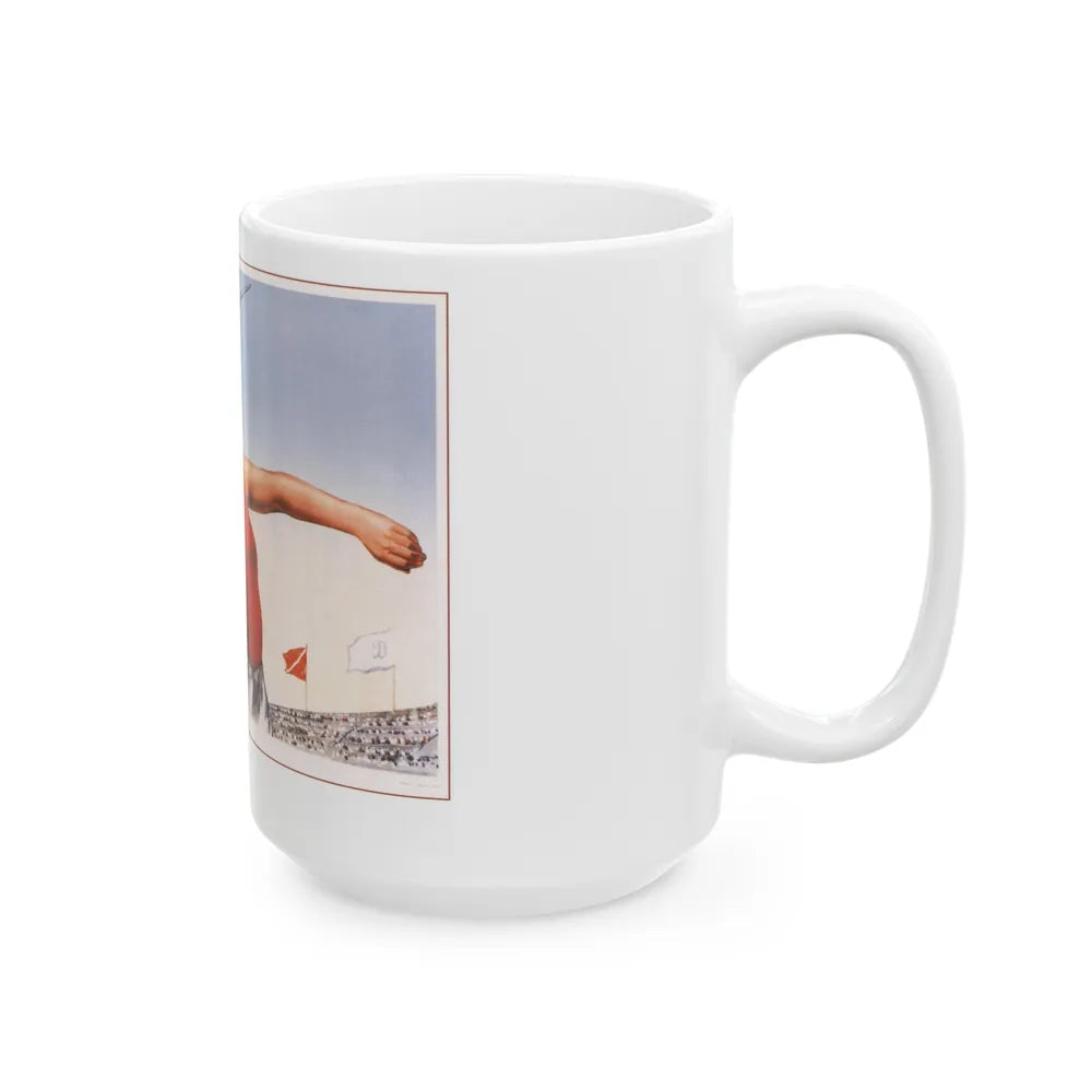 Soviet Era Poster 469 - White Coffee Mug-Go Mug Yourself