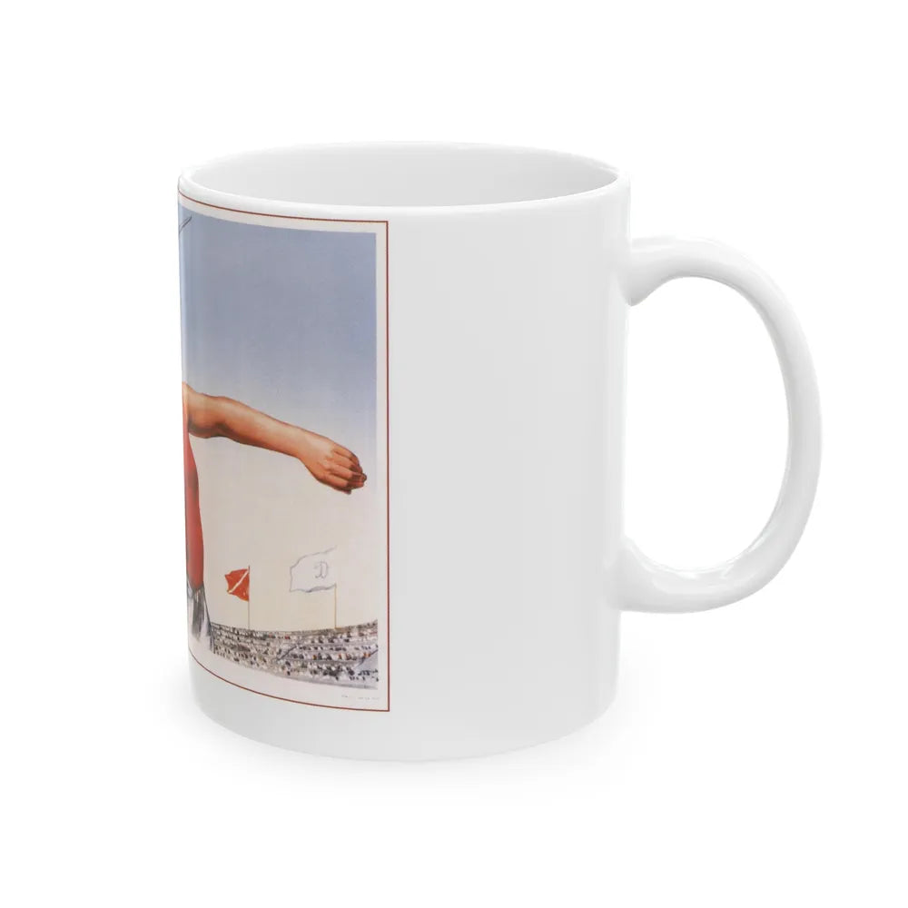 Soviet Era Poster 469 - White Coffee Mug-Go Mug Yourself