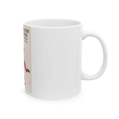 Soviet Era Poster 470 - White Coffee Mug-Go Mug Yourself