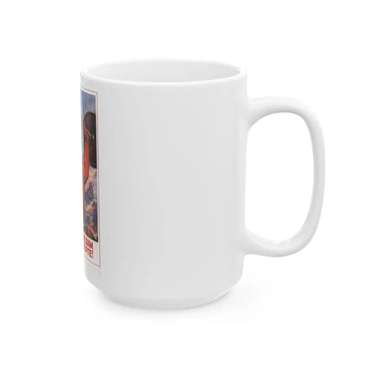 Soviet Era Poster 477 - White Coffee Mug-Go Mug Yourself