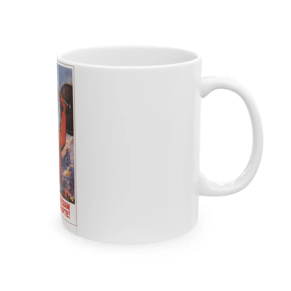 Soviet Era Poster 477 - White Coffee Mug-Go Mug Yourself