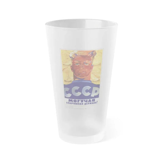 Soviet Era Poster 478 - Frosted Pint Glass 16oz Default Title - Go Mug Yourself