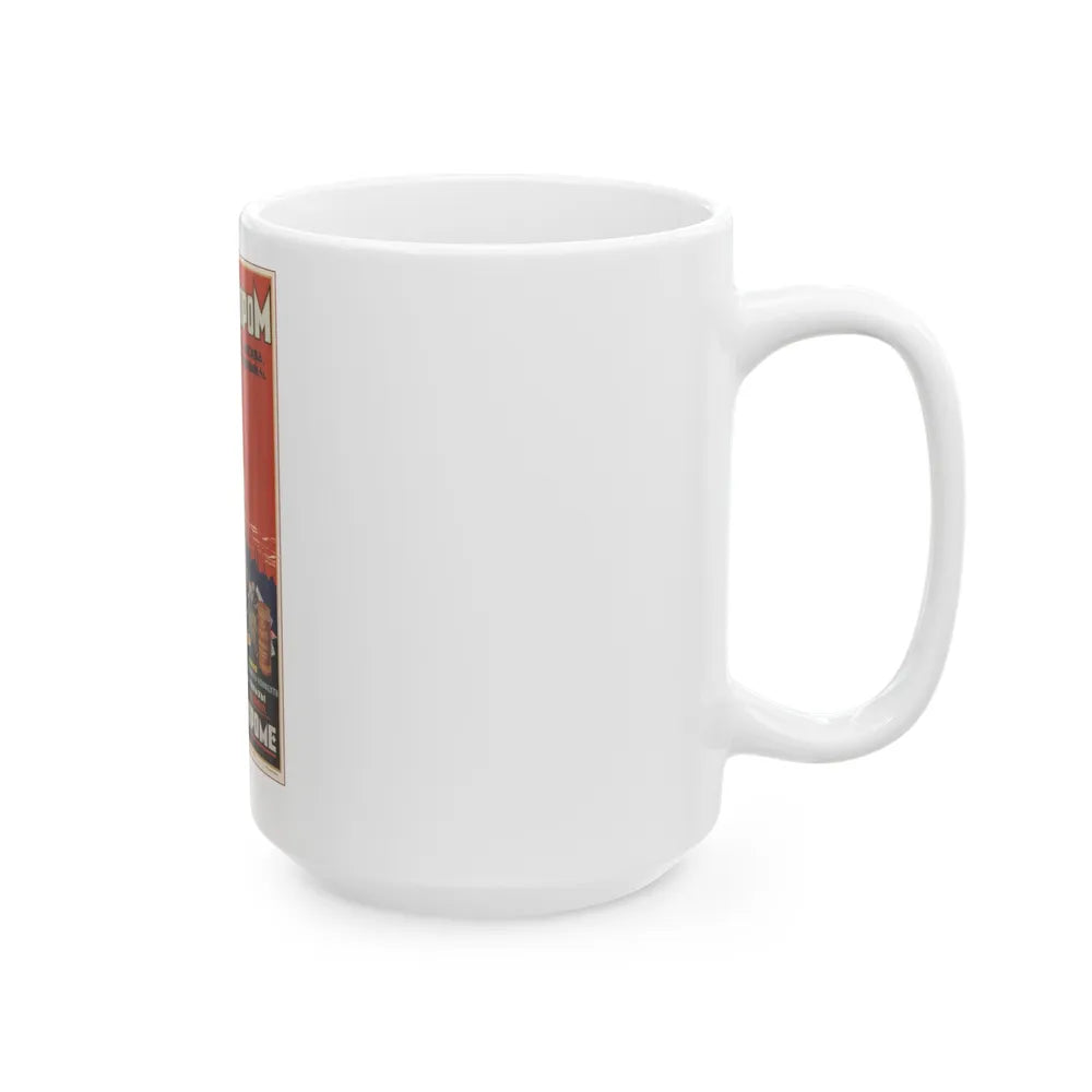 Soviet Era Poster 483 - White Coffee Mug-Go Mug Yourself