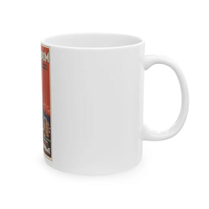 Soviet Era Poster 483 - White Coffee Mug-Go Mug Yourself