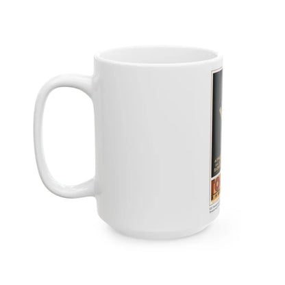 Soviet Era Poster 485 - White Coffee Mug-Go Mug Yourself