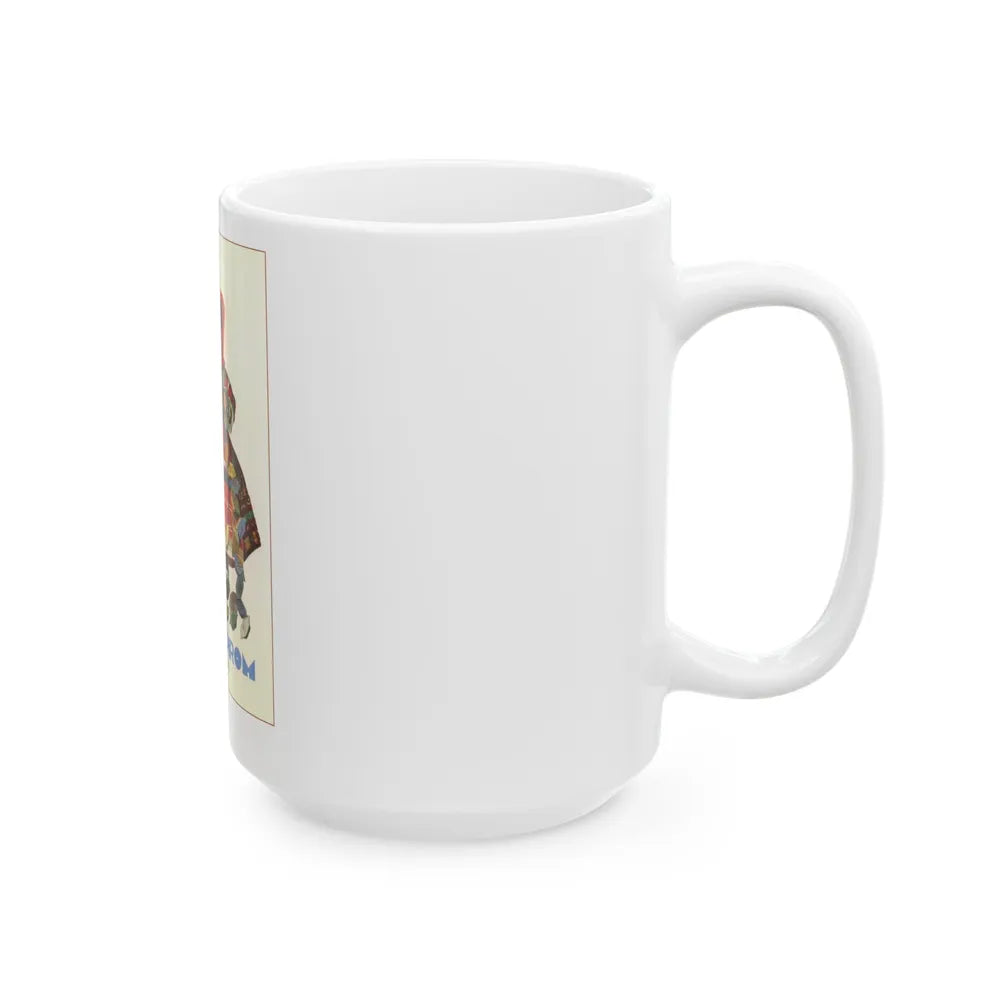 Soviet Era Poster 492 - White Coffee Mug-Go Mug Yourself