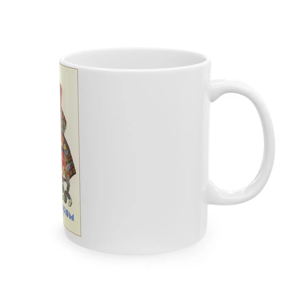 Soviet Era Poster 492 - White Coffee Mug-Go Mug Yourself