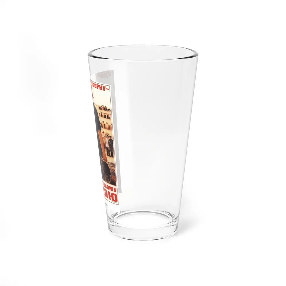 Soviet Era Poster 5 - Pint Glass 16oz-Go Mug Yourself