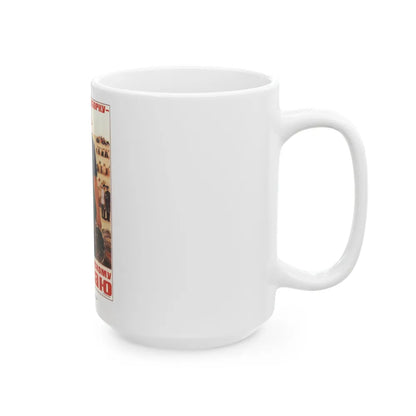 Soviet Era Poster 5 - White Coffee Mug-Go Mug Yourself