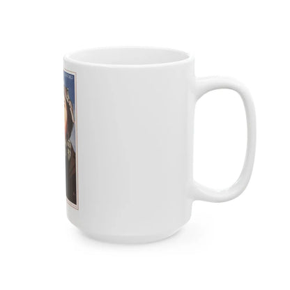 Soviet Era Poster 502 - White Coffee Mug-Go Mug Yourself