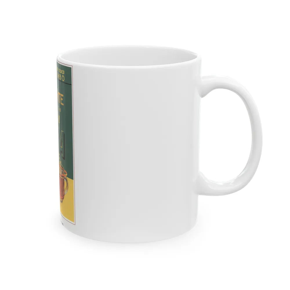 Soviet Era Poster 503 - White Coffee Mug-Go Mug Yourself