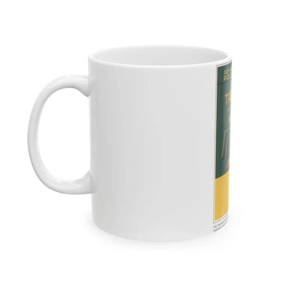 Soviet Era Poster 503 - White Coffee Mug-Go Mug Yourself